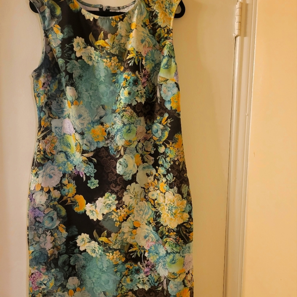 Gorgeous multicolor flower New York and Company dress